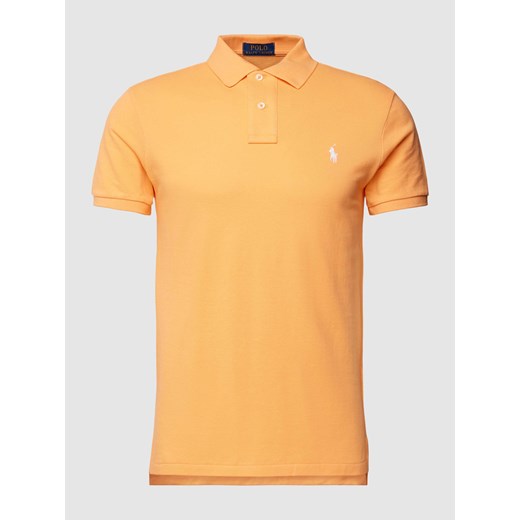 Koszulka polo o kroju slim fit z wyhaftowanym logo ze sklepu Peek&Cloppenburg  w kategorii T-shirty męskie - zdjęcie 169165442