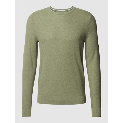 Sweter z dzianiny w jednolitym kolorze model ‘Rick’ ze sklepu Peek&Cloppenburg  w kategorii Swetry męskie - zdjęcie 169165490