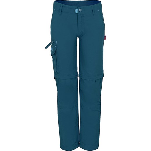 Trollkids Spodnie trekkingowe Zipp-Off &quot;Oppland&quot; - Slim fit - w kolorze niebieskim ze sklepu Limango Polska w kategorii Spodnie chłopięce - zdjęcie 169168840