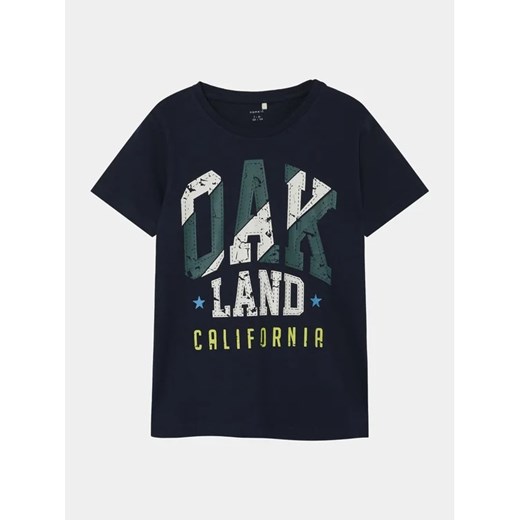 T-shirt chłopięce Name It granatowy z krótkim rękawem
