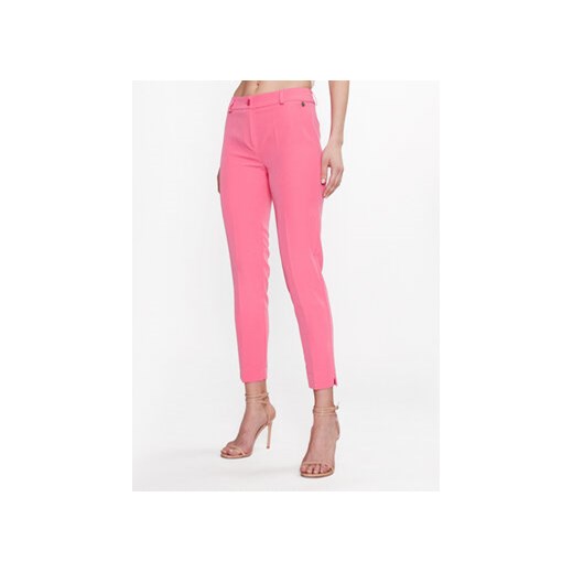 Maryley Spodnie materiałowe 23EB52Z/M08/43FR Różowy Slim Fit ze sklepu MODIVO w kategorii Spodnie damskie - zdjęcie 169180603