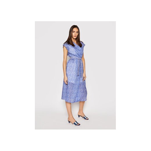 Marella Sukienka koszulowa Titania 32211512 Niebieski Regular Fit ze sklepu MODIVO w kategorii Sukienki - zdjęcie 169181194