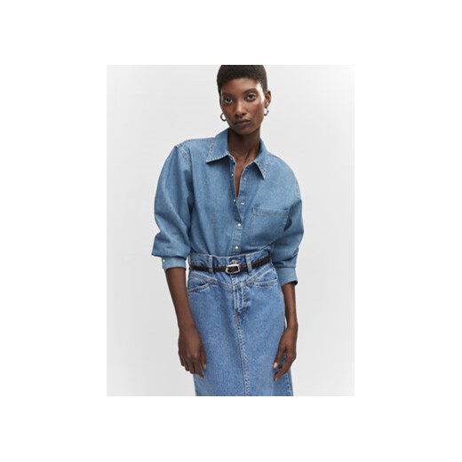 Mango Koszula jeansowa 57053807 Niebieski Regular Fit ze sklepu MODIVO w kategorii Koszule damskie - zdjęcie 169182383