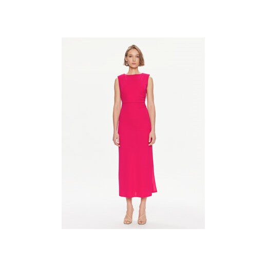 TWINSET Sukienka koktajlowa 241TE2057 Różowy Regular Fit ze sklepu MODIVO w kategorii Sukienki - zdjęcie 169182413