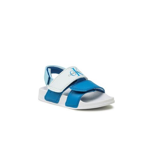 Calvin Klein Jeans Sandały Velcro Sandal V1B2-80627-1172 M Niebieski 26 okazja MODIVO