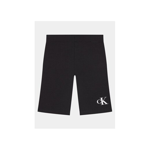 Calvin Klein Jeans Szorty sportowe Logo IG0IG02450 Czarny Slim Fit ze sklepu MODIVO w kategorii Spodenki chłopięce - zdjęcie 169184371