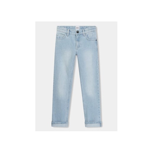 Boss Jeansy J50687 S Niebieski Slim Fit ze sklepu MODIVO w kategorii Spodnie chłopięce - zdjęcie 169185160