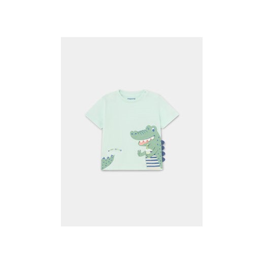 Mayoral T-Shirt 1022 Zielony Regular Fit ze sklepu MODIVO w kategorii Koszulki niemowlęce - zdjęcie 169185483
