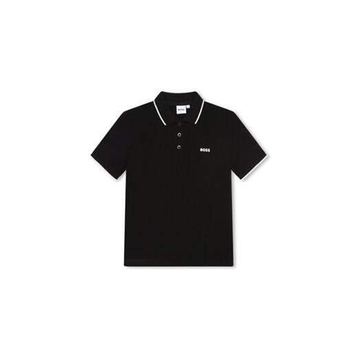 Boss Polo J25P26 S Czarny Regular Fit ze sklepu MODIVO w kategorii T-shirty chłopięce - zdjęcie 169185574