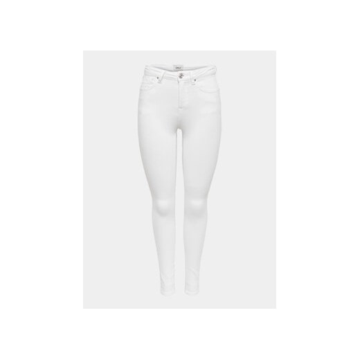 ONLY Jeansy Power 15250153 Biały Skinny Fit ze sklepu MODIVO w kategorii Jeansy damskie - zdjęcie 169186050