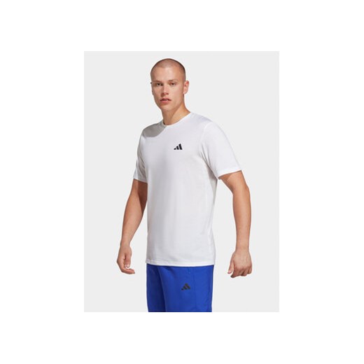 adidas Koszulka techniczna Train Essentials IC7423 Biały Regular Fit ze sklepu MODIVO w kategorii T-shirty męskie - zdjęcie 169187862