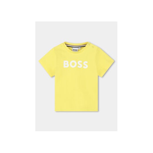 Boss T-Shirt J50601 S Żółty Regular Fit ze sklepu MODIVO w kategorii T-shirty chłopięce - zdjęcie 169187874