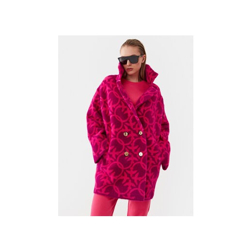 Pinko Płaszcz przejściowy 101573 A116 Różowy Regular Fit ze sklepu MODIVO w kategorii Płaszcze damskie - zdjęcie 169189151