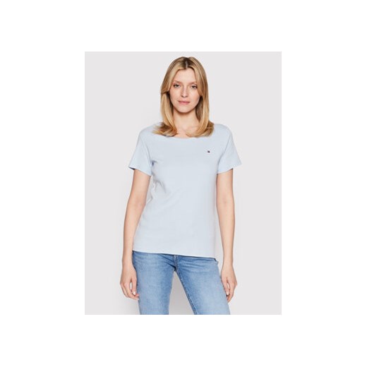 Tommy Hilfiger T-Shirt Round WW0WW27945 Niebieski Slim Fit Tommy Hilfiger M MODIVO