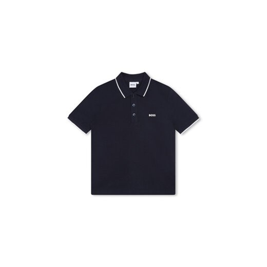 Boss Polo J25P26 S Granatowy Regular Fit ze sklepu MODIVO w kategorii T-shirty chłopięce - zdjęcie 169191350