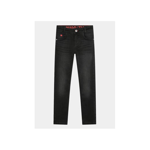 Hugo Jeansy G00050 S Czarny Skinny Fit ze sklepu MODIVO w kategorii Spodnie chłopięce - zdjęcie 169191662