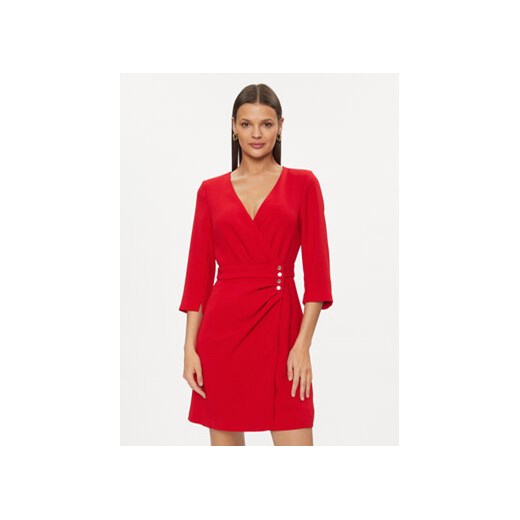 Morgan Sukienka koktajlowa 241-RUBI Czerwony Regular Fit ze sklepu MODIVO w kategorii Sukienki - zdjęcie 169191700