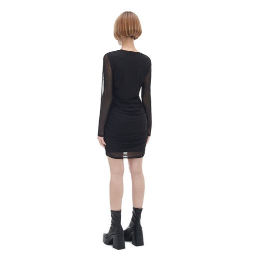Cropp - Sukienka mini z aplikacją z kryształków - czarny Cropp XL Cropp