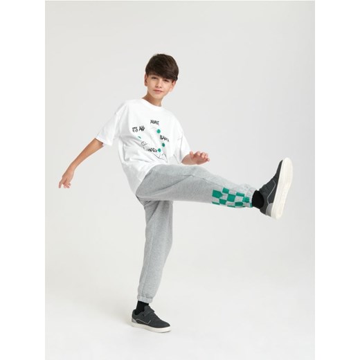 Sinsay - Spodnie dresowe jogger - szary ze sklepu Sinsay w kategorii Spodnie chłopięce - zdjęcie 169199211