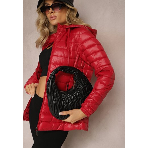 Czerwona Pikowana Kurtka z Odpinanym Kapturem Telianna ze sklepu Renee odzież w kategorii Kurtki damskie - zdjęcie 169199794