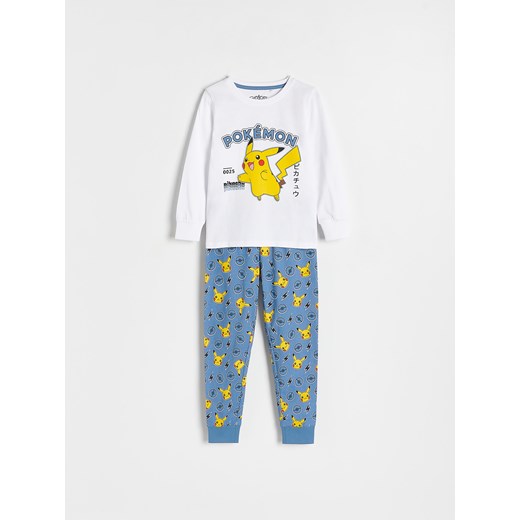 Reserved - Dwuczęściowa piżama Pokémon - granatowy ze sklepu Reserved w kategorii Piżamy dziecięce - zdjęcie 169201244