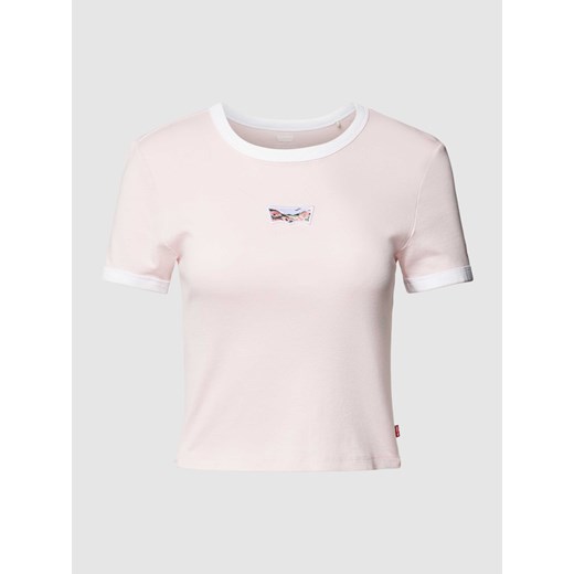 T-shirt z naszywką z motywem ze sklepu Peek&Cloppenburg  w kategorii Bluzki damskie - zdjęcie 169201532