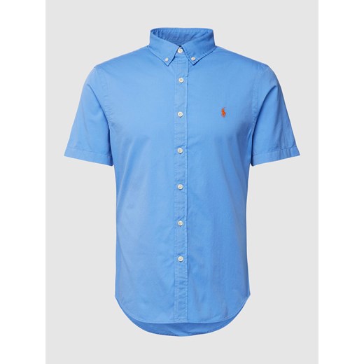 Koszula casualowa o kroju slim fit z rękawem o dł. 1/2 ze sklepu Peek&Cloppenburg  w kategorii Koszule męskie - zdjęcie 169201602