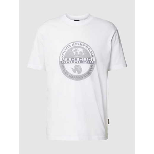 T-shirt z nadrukiem z logo model ‘BOLLO’ ze sklepu Peek&Cloppenburg  w kategorii T-shirty męskie - zdjęcie 169201864