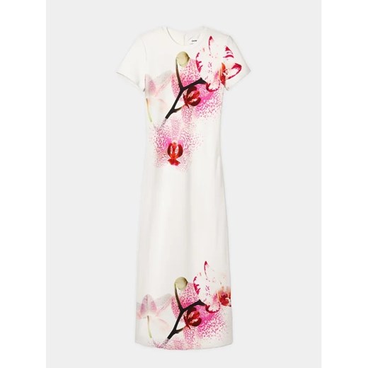 Desigual Sukienka letnia Lila 24SWVK41 Biały Regular Fit Desigual M MODIVO