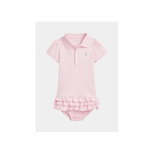 Polo Ralph Lauren Sukienka codzienna 310734891032 Różowy Regular Fit ze sklepu MODIVO w kategorii Body niemowlęce - zdjęcie 169204193