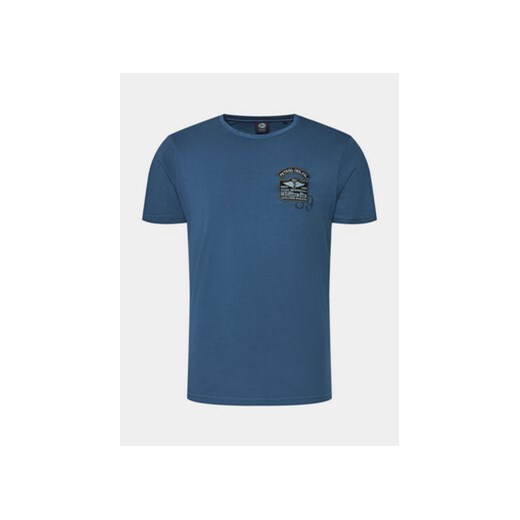 Petrol Industries T-Shirt M-1040-TSR607 Niebieski Regular Fit ze sklepu MODIVO w kategorii T-shirty męskie - zdjęcie 169204270
