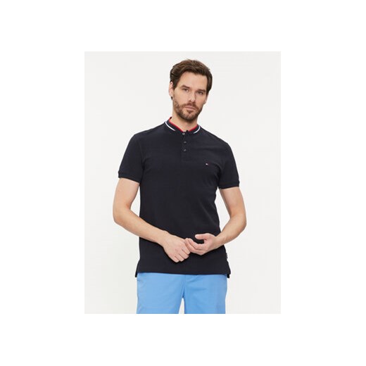 Tommy Hilfiger Polo Mao MW0MW34752 Granatowy Slim Fit Tommy Hilfiger S MODIVO