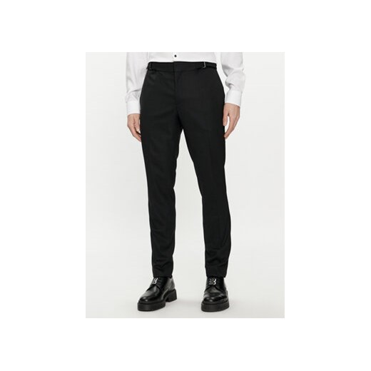Hugo Spodnie garniturowe Getlin242F2X 50514141 Czarny Slim Fit ze sklepu MODIVO w kategorii Spodnie męskie - zdjęcie 169204540