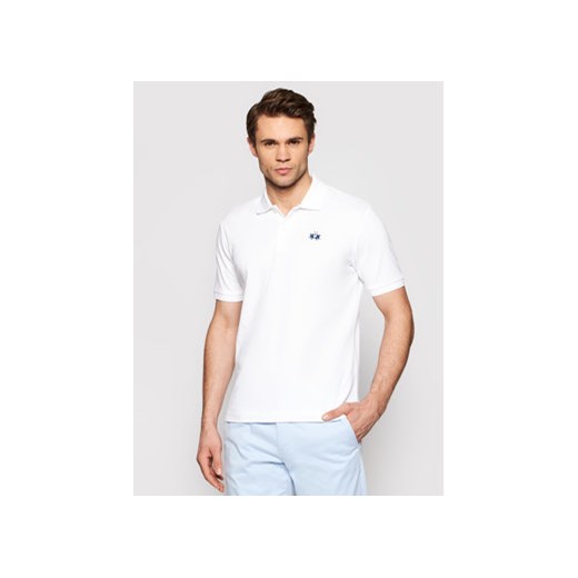 La Martina Polo BPMP01 PK031 Biały Regular Fit ze sklepu MODIVO w kategorii T-shirty męskie - zdjęcie 169204762