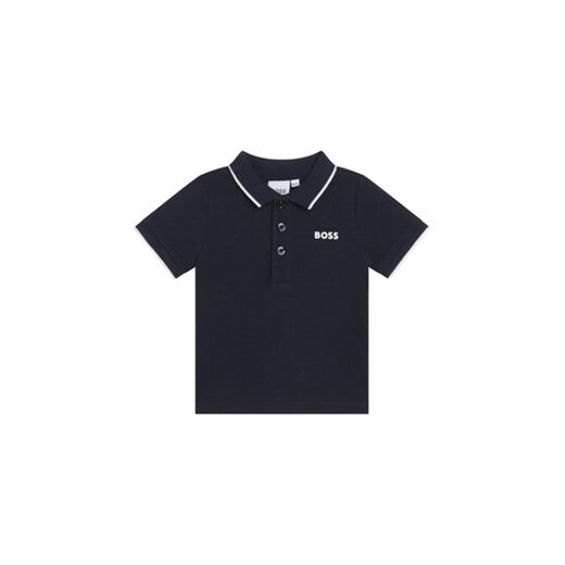 Boss Polo J05P13 S Granatowy Regular Fit ze sklepu MODIVO w kategorii T-shirty chłopięce - zdjęcie 169204840