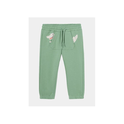 Mayoral Spodnie dresowe 1549 Zielony Regular Fit ze sklepu MODIVO w kategorii Spodnie i półśpiochy - zdjęcie 169205070