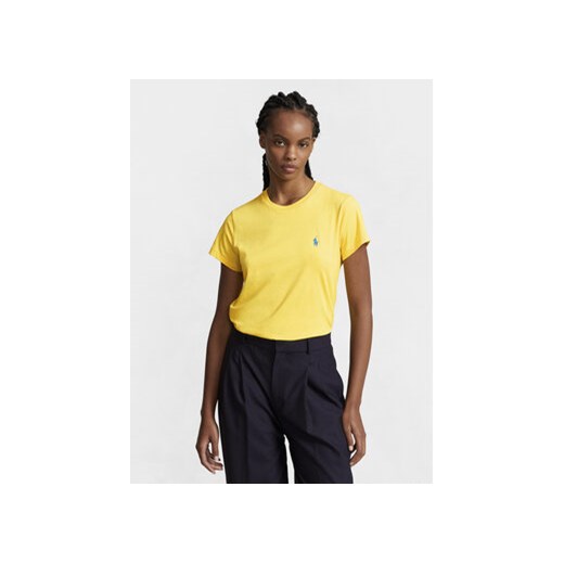 Polo Ralph Lauren T-Shirt New Rltpp 211898698018 Żółty Regular Fit ze sklepu MODIVO w kategorii Bluzki damskie - zdjęcie 169205113