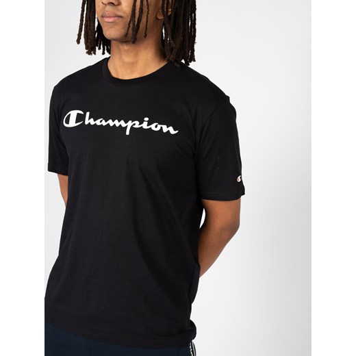 Champion T-Shirt | 218284 | Mężczyzna | Czarny Champion XL okazyjna cena ubierzsie.com