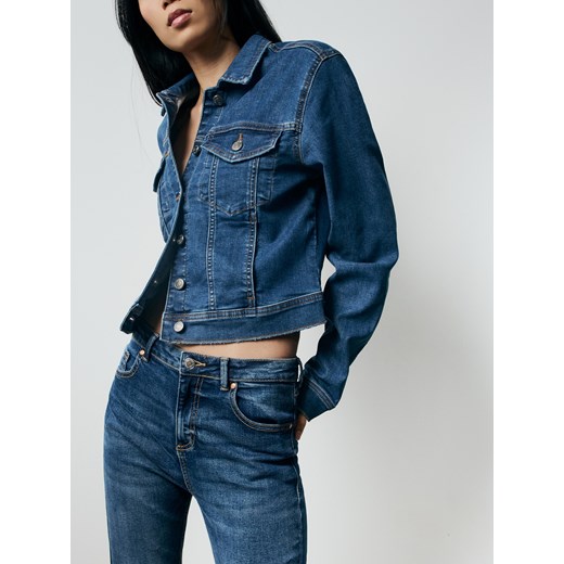 Reserved - Jeansy slim mid rise - granatowy Reserved 36 Reserved