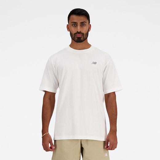 Koszulka męska New Balance MT41509WT – biała ze sklepu New Balance Poland w kategorii T-shirty męskie - zdjęcie 169207290