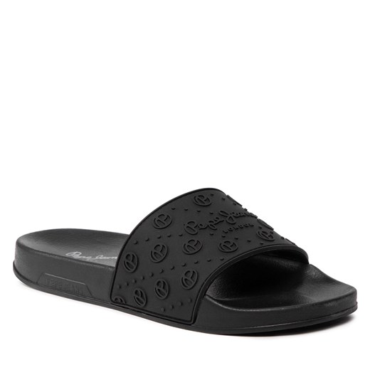 Klapki Pepe Jeans Silder Sport PLS70107 Black 999 Pepe Jeans 37 eobuwie.pl