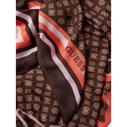 Szal z nadrukiem z logo na całej powierzchni model ‘DEESA’ Guess One Size Peek&Cloppenburg