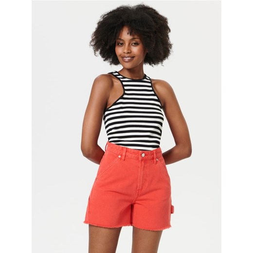 Sinsay - Szorty bawełniane - pomarańczowy Sinsay 42 Sinsay