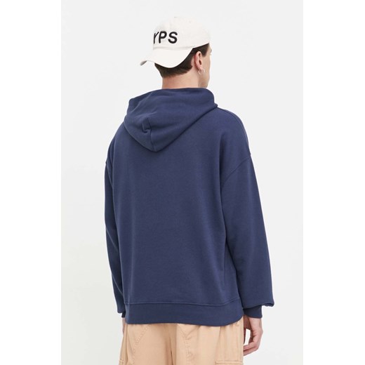 Abercrombie & Fitch bluza męska kolor granatowy z kapturem z aplikacją Abercrombie & Fitch L ANSWEAR.com