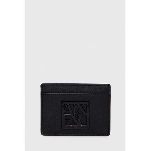 Armani Exchange etui na karty kolor czarny 948573A874 ze sklepu ANSWEAR.com w kategorii Portfele damskie - zdjęcie 169213800