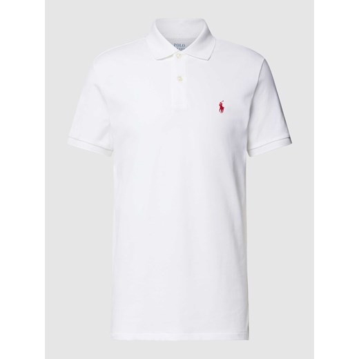 Koszulka polo o kroju tailored fit z wyhaftowanym logo ze sklepu Peek&Cloppenburg  w kategorii T-shirty męskie - zdjęcie 169216591