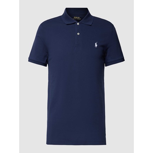 Koszulka polo o kroju tailored fit z wyhaftowanym logo ze sklepu Peek&Cloppenburg  w kategorii T-shirty męskie - zdjęcie 169216681