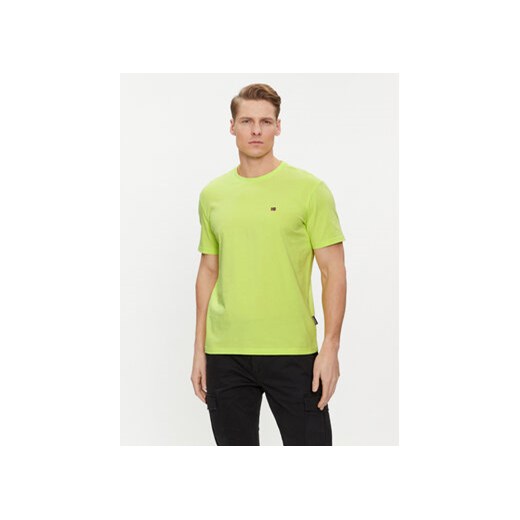 Napapijri T-Shirt Salis NP0A4H8D Żółty Regular Fit ze sklepu MODIVO w kategorii T-shirty męskie - zdjęcie 169219583