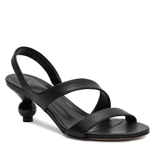 Czarne sandały damskie Max Mara