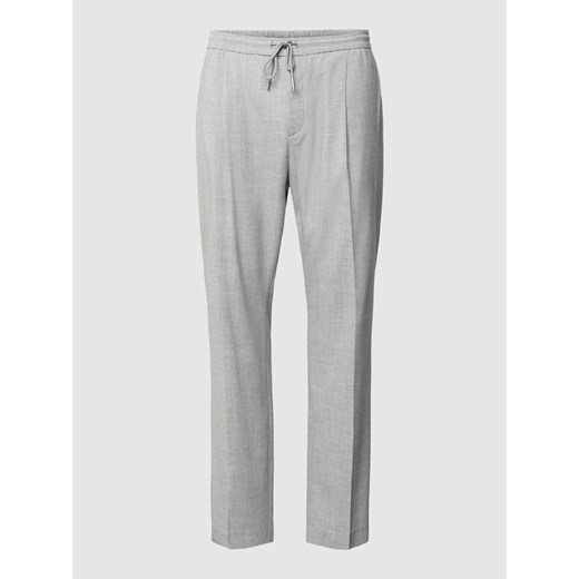 Spodnie materiałowe z prostą nogawką i kieszeniami z tyłu ze sklepu Peek&Cloppenburg  w kategorii Spodnie męskie - zdjęcie 169222293
